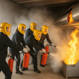 Practical Real Fire Fighting – Full Group Training