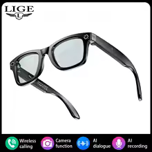 Smart Glasses with Video Recording, AI Photo Recognition & Real-Time Translation